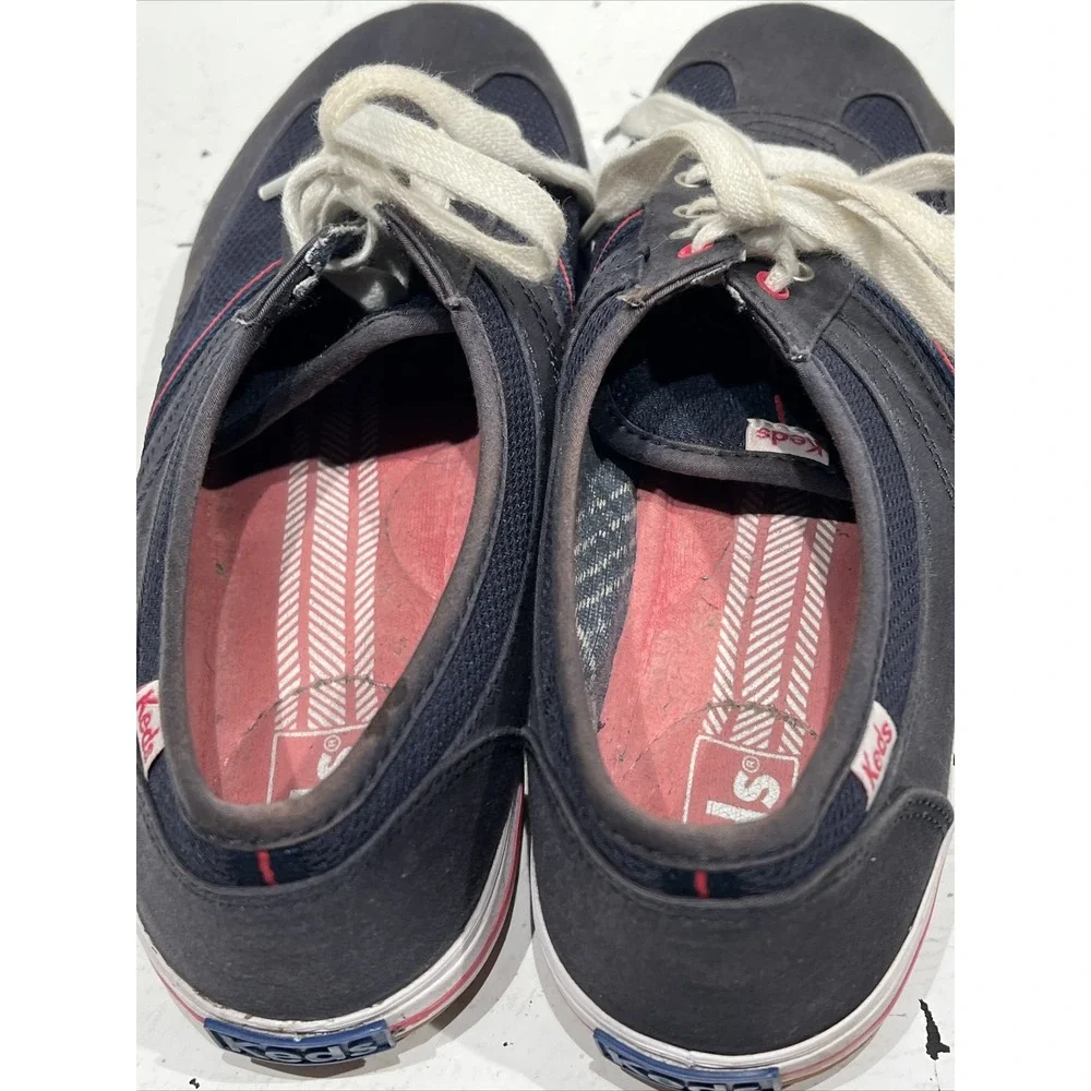 Keds Shoes Womens 8 Tennis Low Sneakers WF-46598M Blue Fabric Lace‎ Up Flats